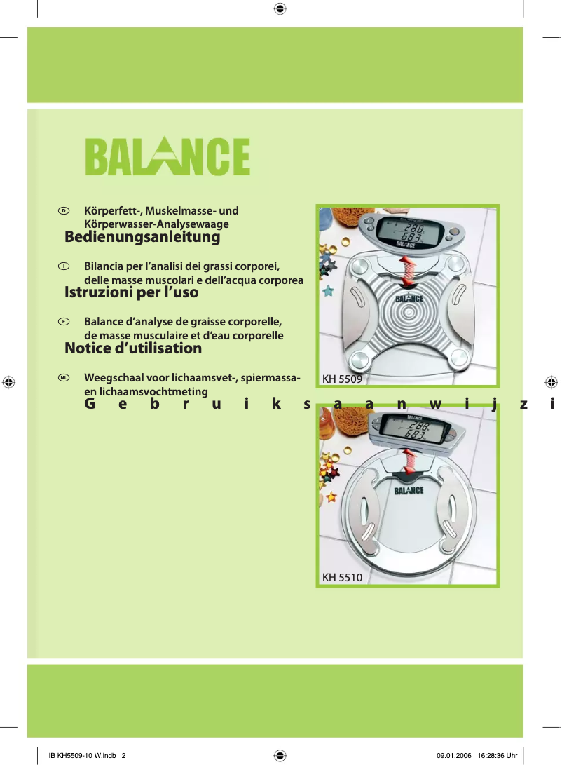 Image de la première page du manuel de l'appareil KH 5510