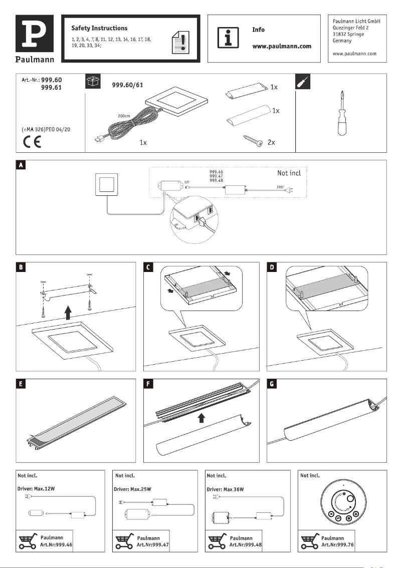 Image de la première page du manuel de l'appareil 999.60
