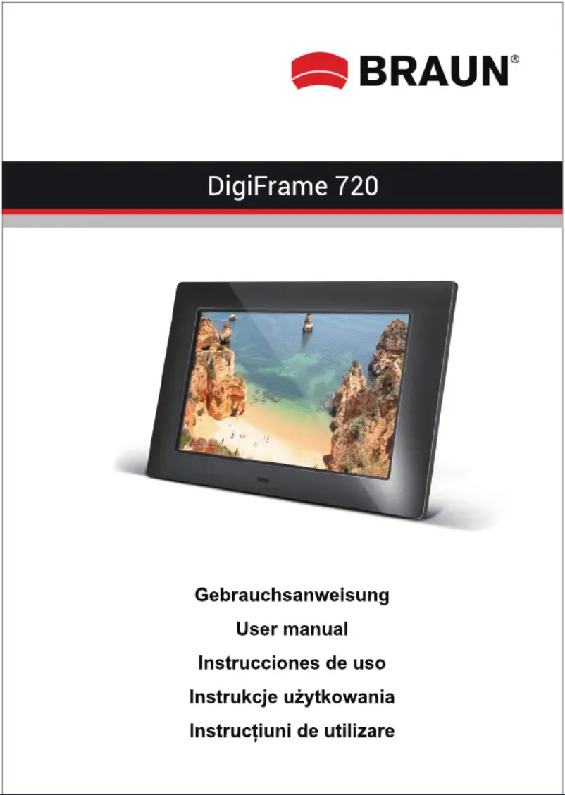 Image de la première page du manuel de l'appareil DigiFrame 720