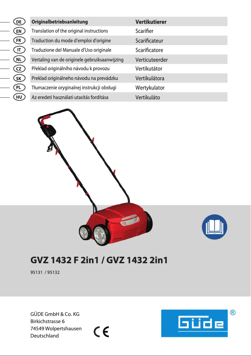 Imagen de la primera página del manual del dispositivo GVZ 1432 F 2in1
