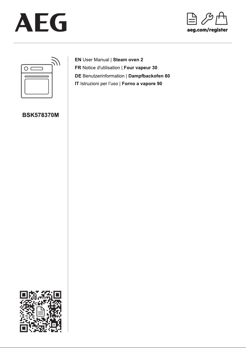 Página 1 del manual Manual de usuario AEG BSK578370M