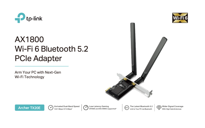 Page 1 de la notice Fiche technique TP-Link Archer TX20E