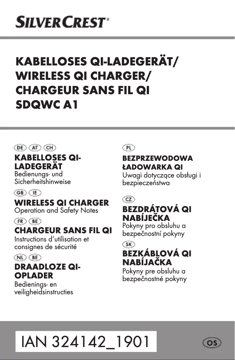Page n°1 - Manuel utilisateur SilverCrest SDQWC A1