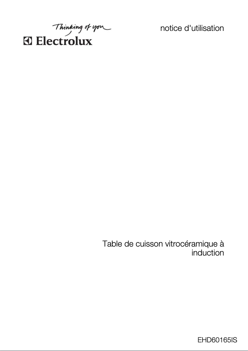 Image de la première page du manuel de l'appareil EHD60165IS