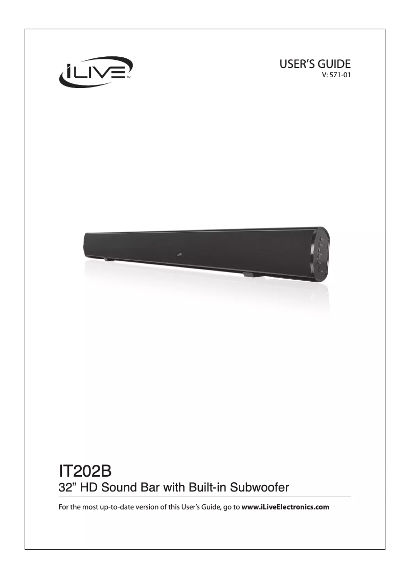 Image de la première page du manuel de l'appareil IT202B