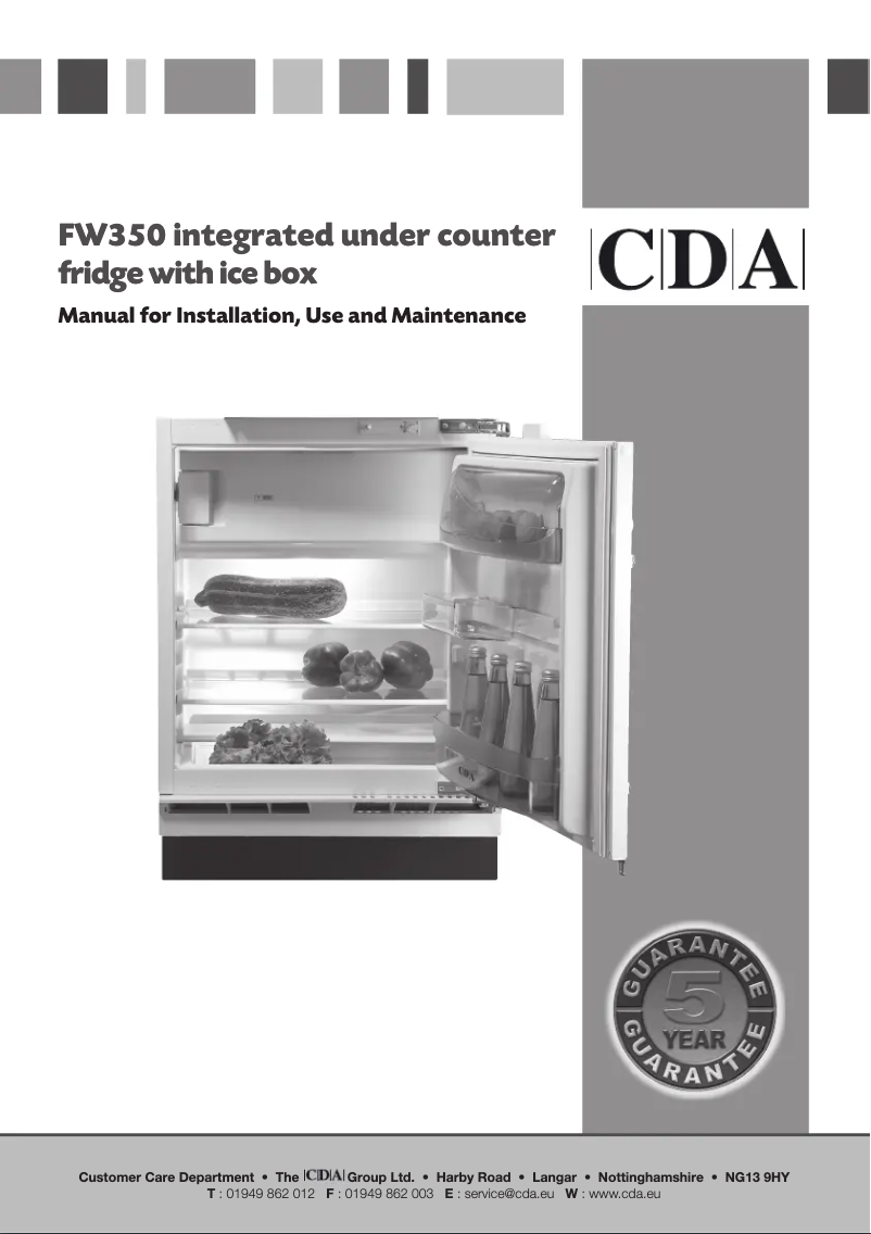 Image de la première page du manuel de l'appareil FW350