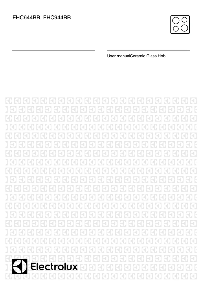 Image de la première page du manuel de l'appareil EHC944BB