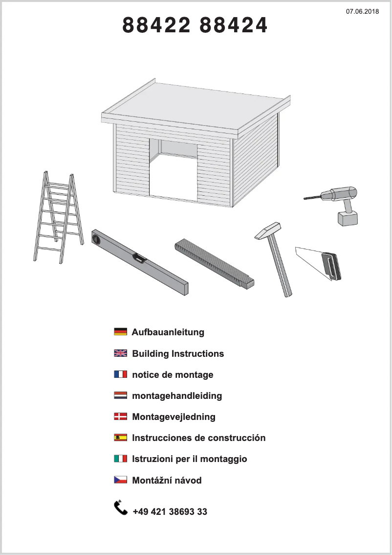 Page 1 de la notice Manuel utilisateur Karibu Northeim 5