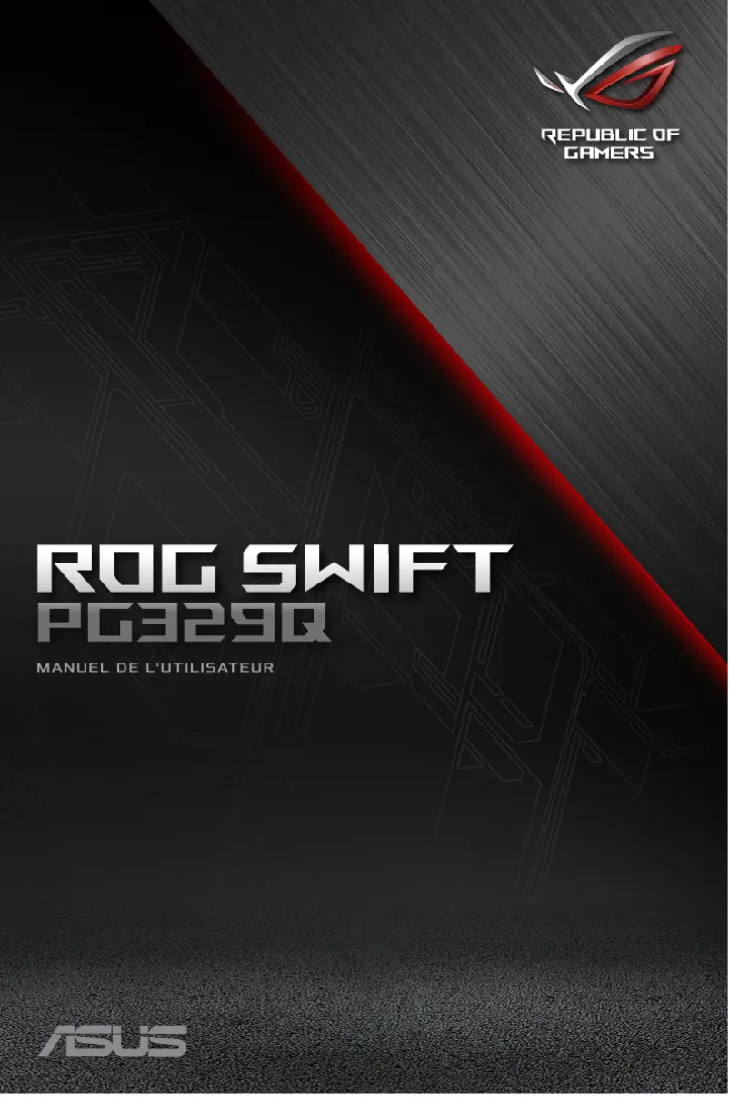 Page n°1 - Manuel utilisateur Asus ROG Swift PG329Q