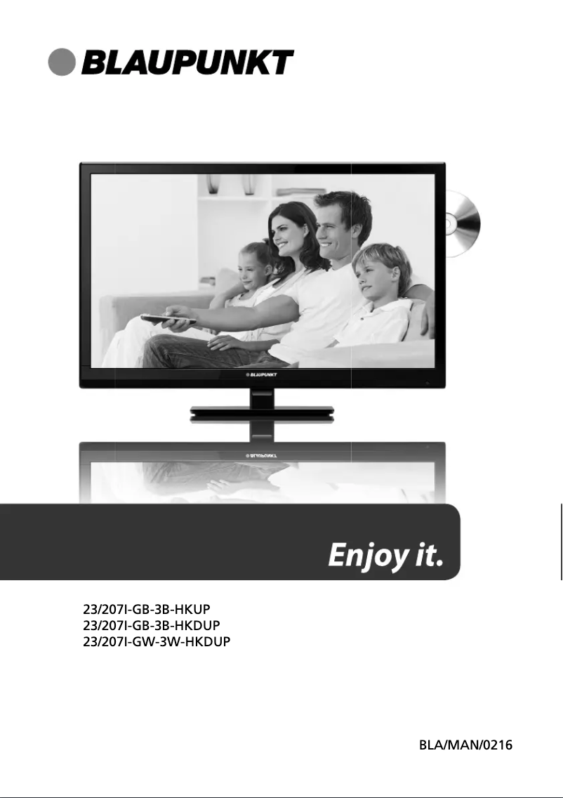 Página 1 del manual Manual de usuario Blaupunkt 23/207I-GB-3B-HKDUP-UK