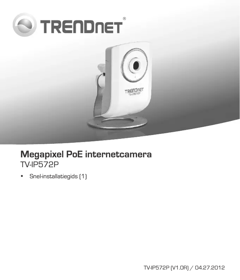 Page n°1 - Manuel utilisateur TRENDnet TV-IP572PI
