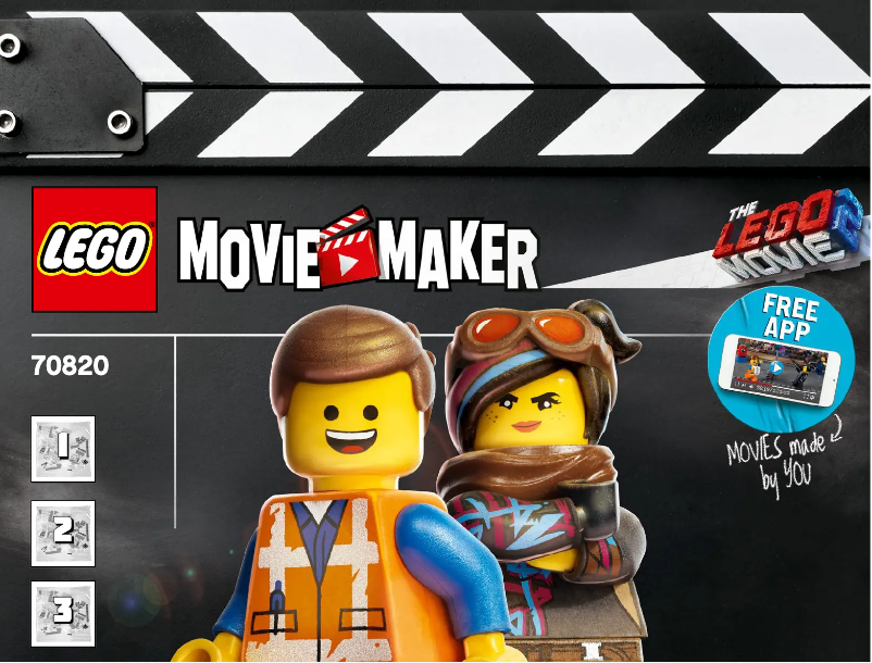 Page 1 de la notice Manuel utilisateur Lego Movie 2 70820