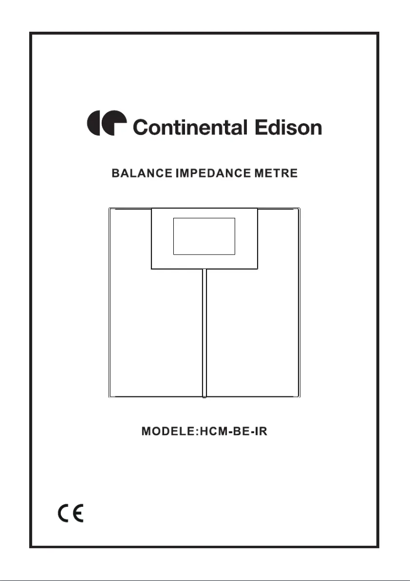 Page 1 de la notice Manuel utilisateur Continental Edison CEHCM1G