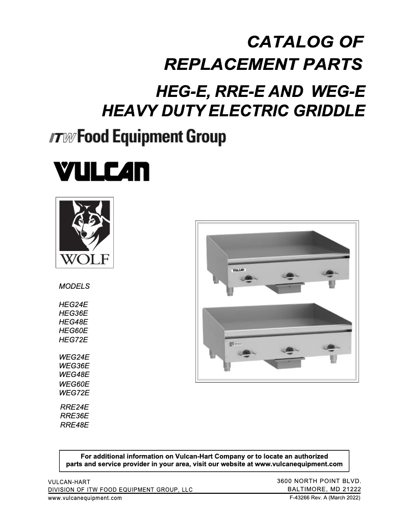 Page n°1 - Catalogue Wolf WEG60E