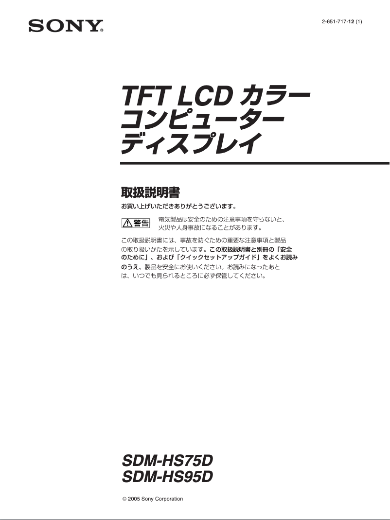 Image de la première page du manuel de l'appareil DSM-HS95D