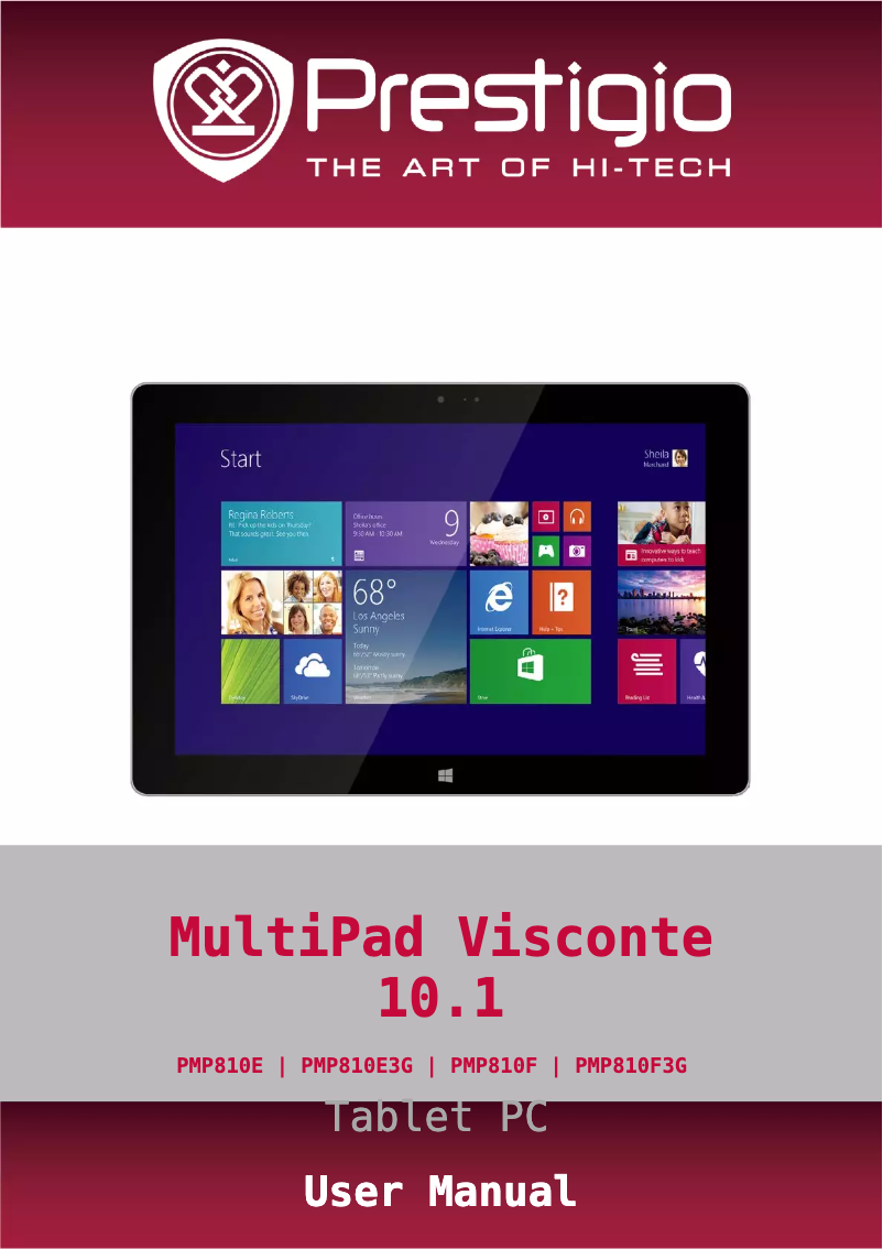 Image de la première page du manuel de l'appareil MultiPad Visconte Pro