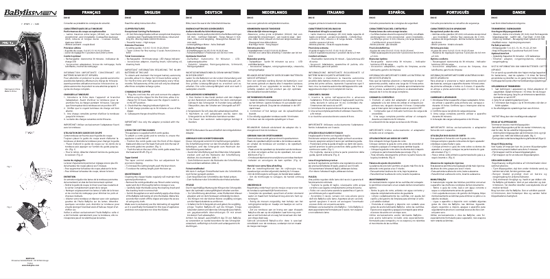 Page 1 de la notice Manuel utilisateur BaByliss E951E