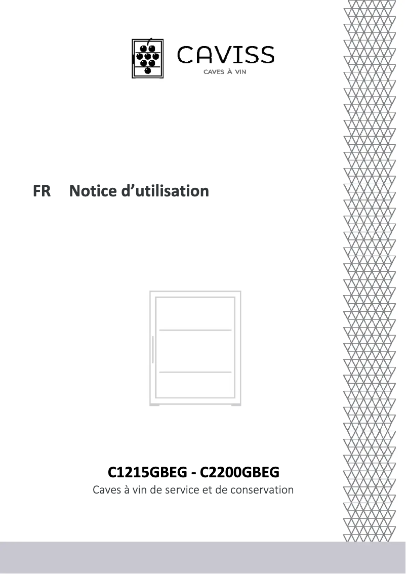Page n°1 - Manuel utilisateur Caviss C1215GBEG