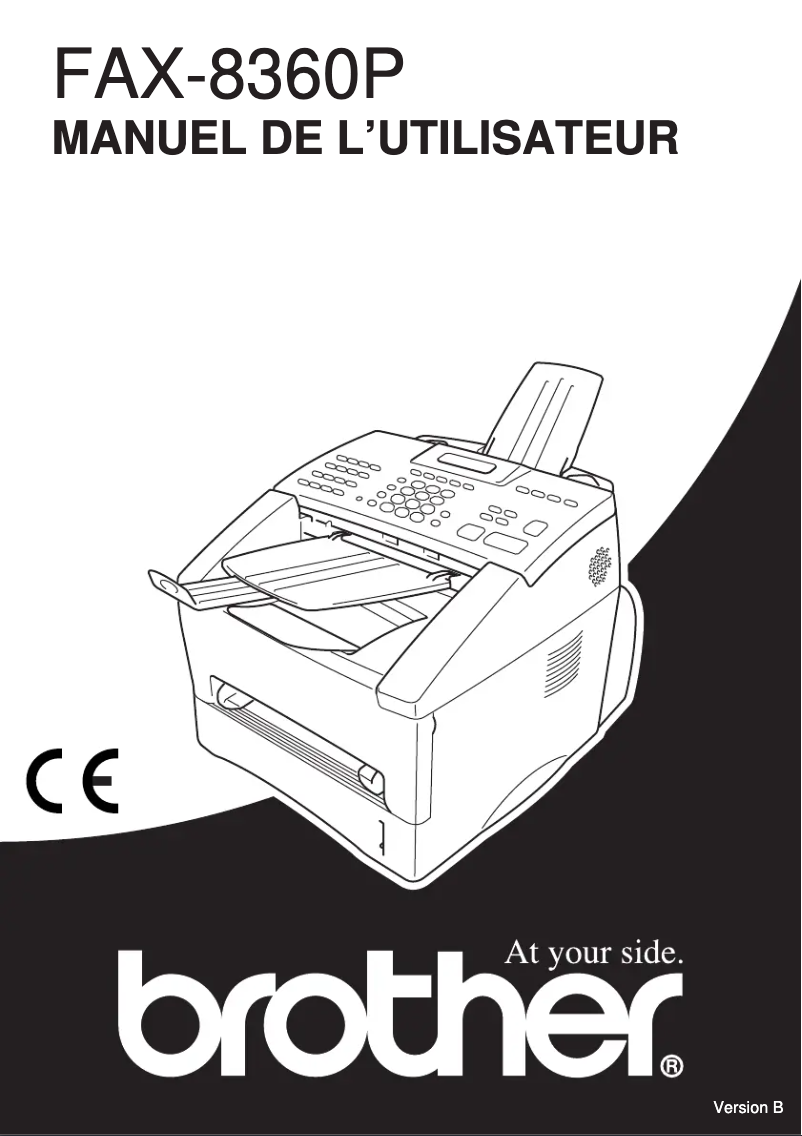 Page 1 de la notice Manuel utilisateur Brother FAX-8360P
