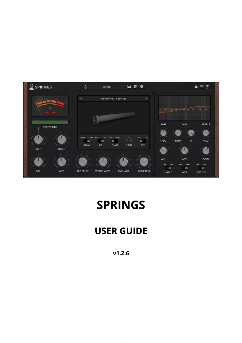 Page 1 de la notice Manuel utilisateur AudioThing Springs