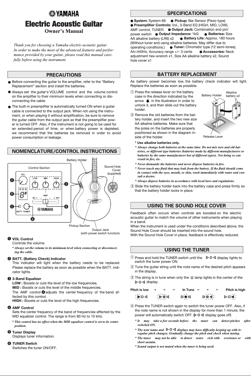 Image de la première page du manuel de l'appareil A1R