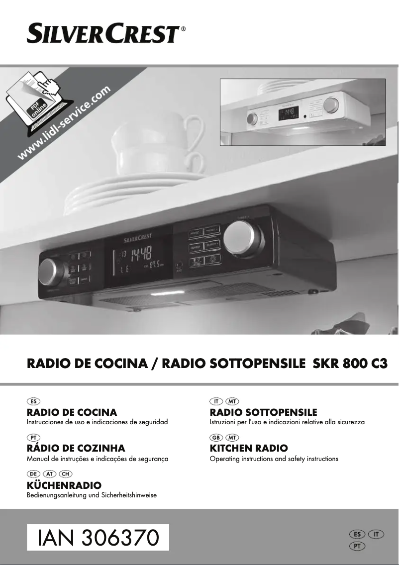 Página 1 del manual Manual de usuario SilverCrest SKR 800 C3