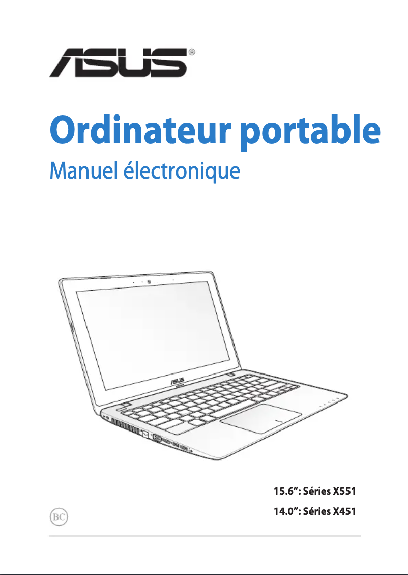 Image de la première page du manuel de l'appareil F551MAV
