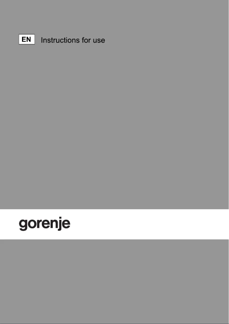 Page n°1 - Manuel utilisateur Gorenje BDU2136AX
