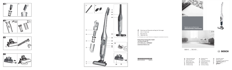 Image de la première page du manuel de l'appareil BBH3251GB