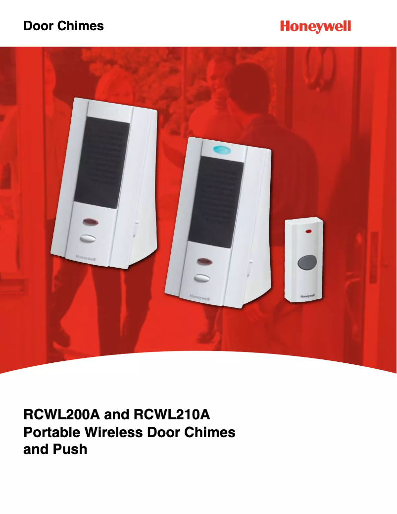 Page 1 de la notice Fiche technique Honeywell RCWL200A