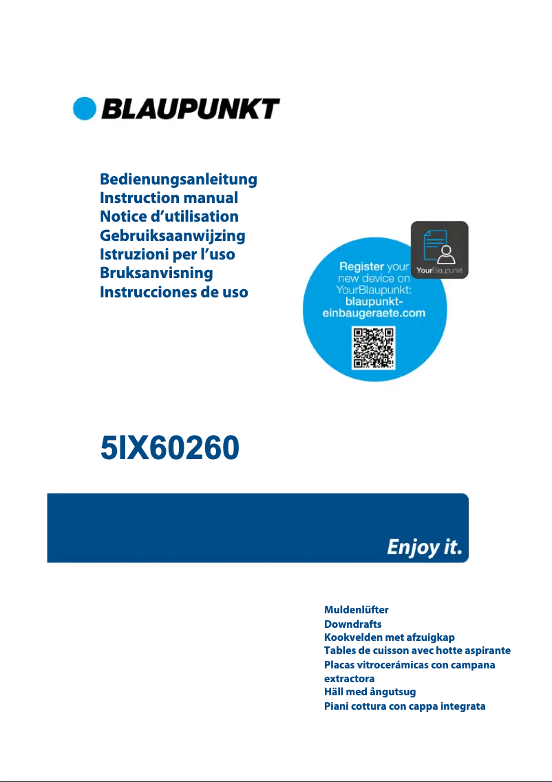 Página 1 del manual Guía de instalación Blaupunkt 5IX60260