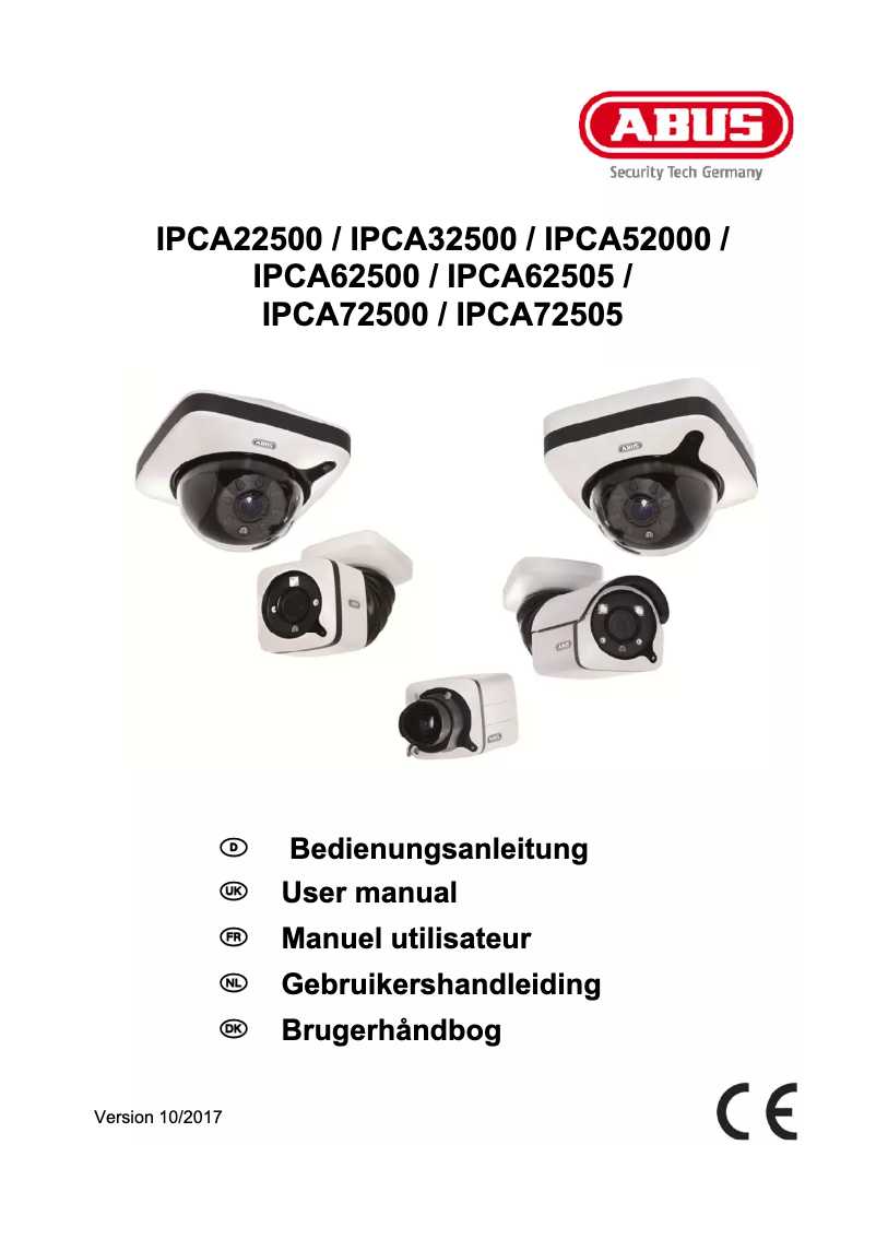 Page n°1 - Manuel utilisateur Abus IPCA52000