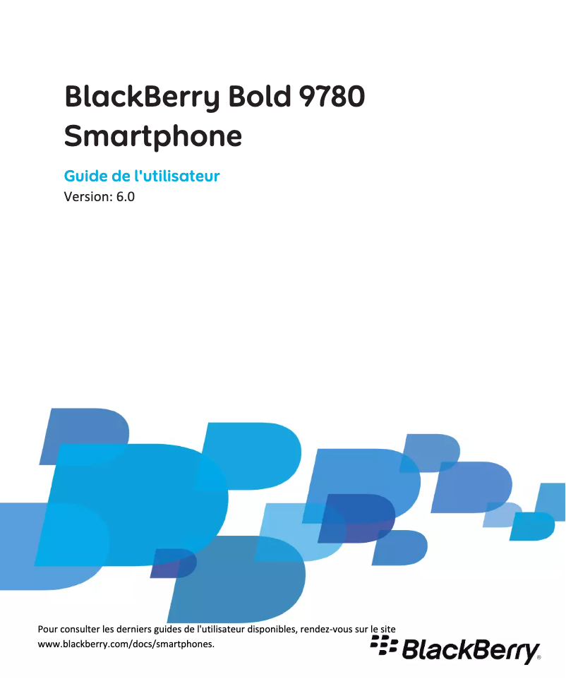 Page n°1 - Manuel utilisateur BlackBerry Bold 9780