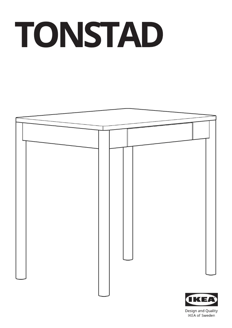 Image de la première page du manuel de l'appareil TONSTAD 605.669.53