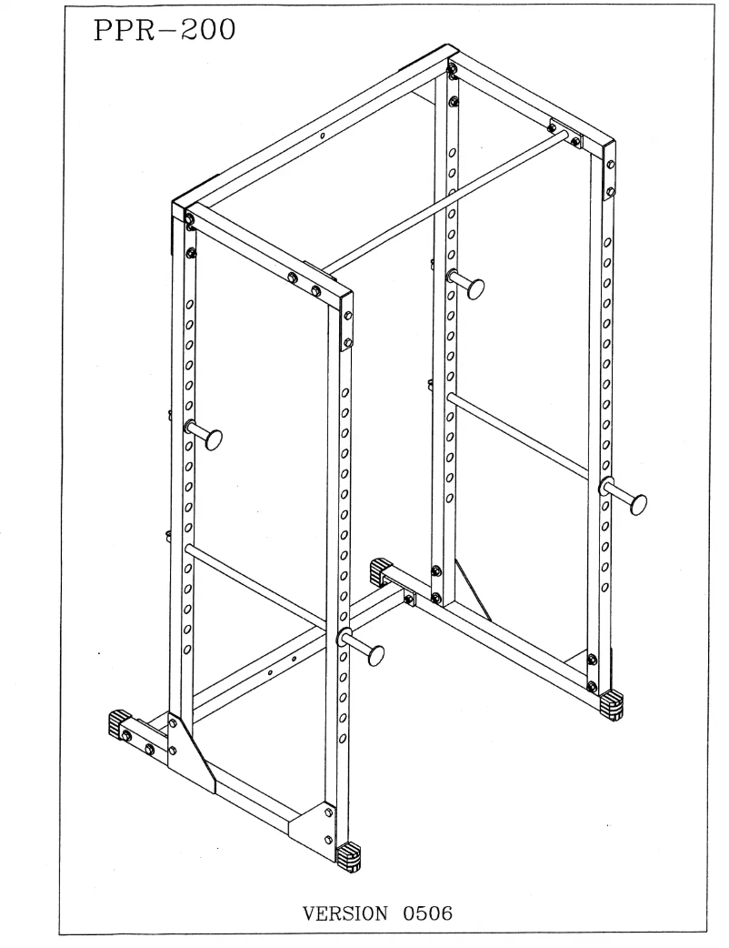 Page 1 de la notice Manuel utilisateur Body-Solid Powerline PPR200X