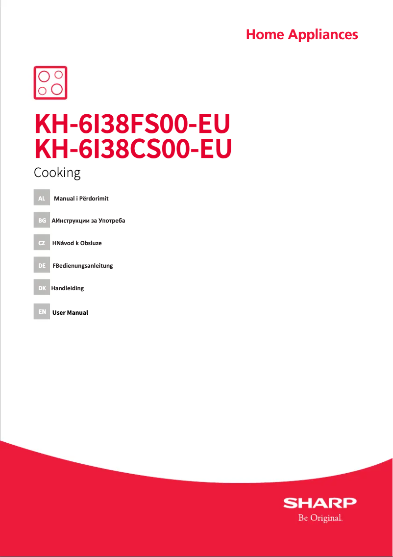 Page n°1 - Manuel utilisateur Sharp KH-6I38FS00-EU
