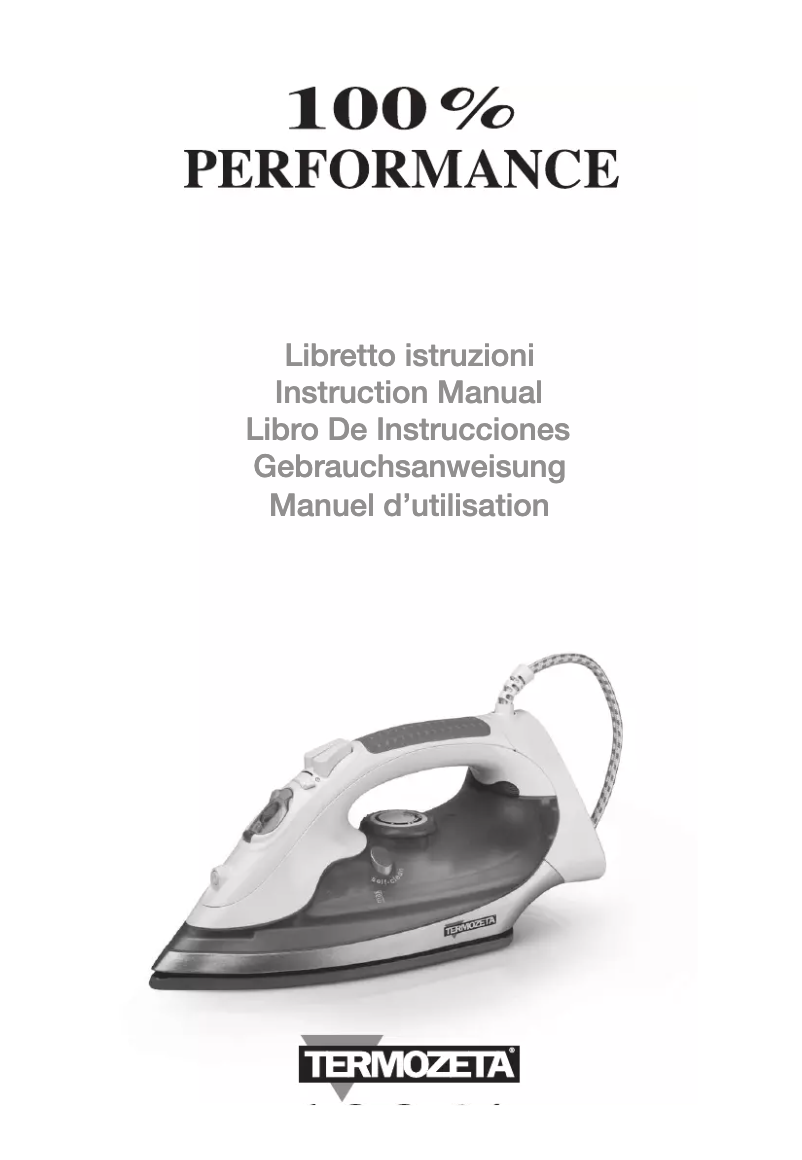 Page 1 de la notice Manuel utilisateur Termozeta 100 Performace
