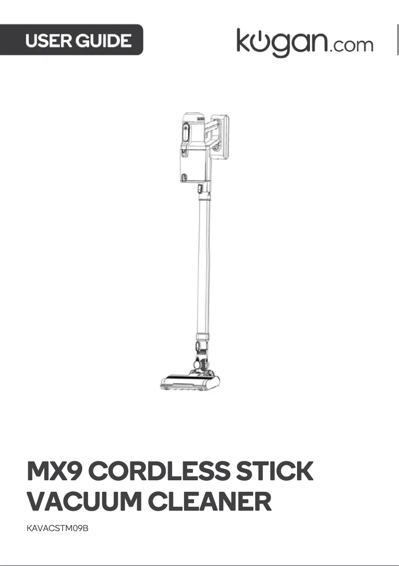 Image de la première page du manuel de l'appareil MX9 KAVACSTM09B