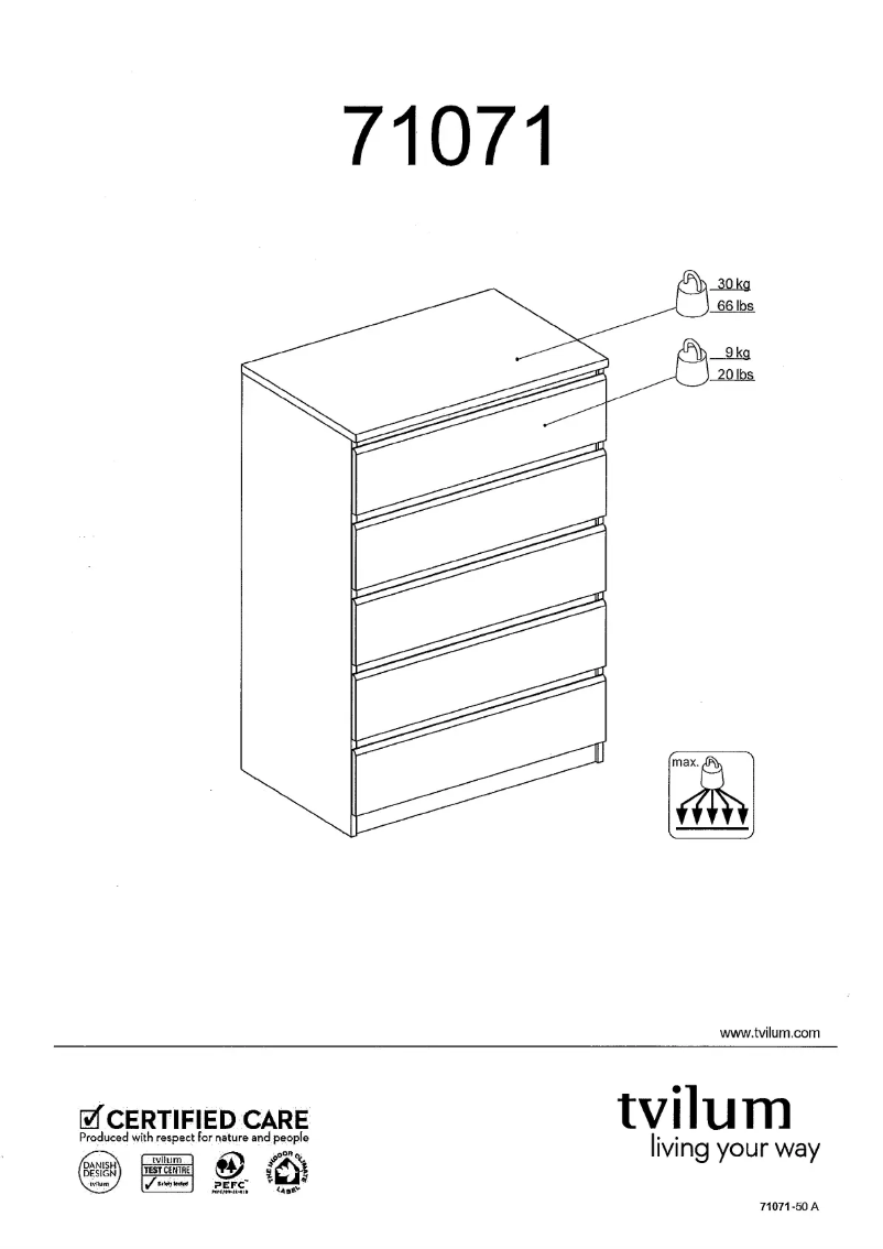 Image de la première page du manuel de l'appareil Brondby (76.8x50x111)