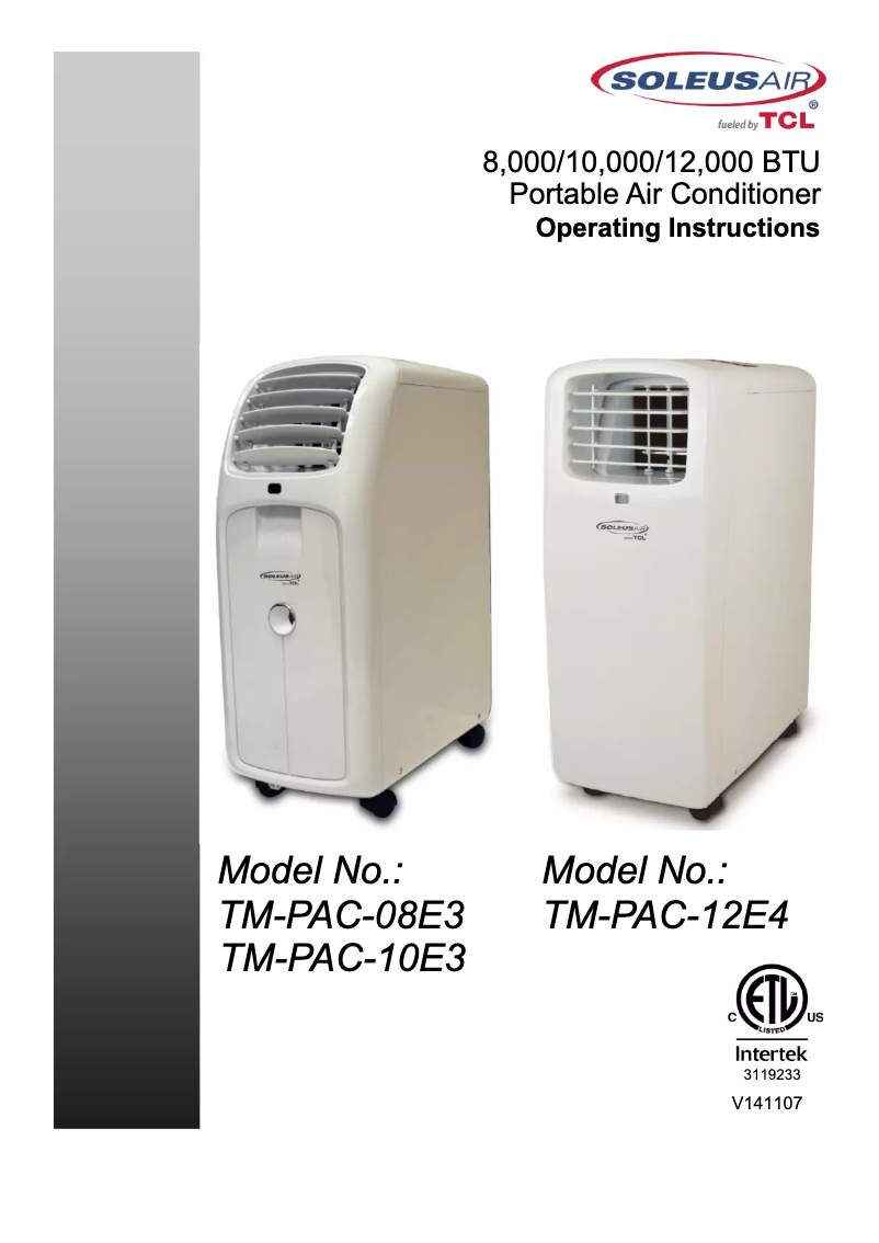 Image de la première page du manuel de l'appareil TM-PAC-08E3