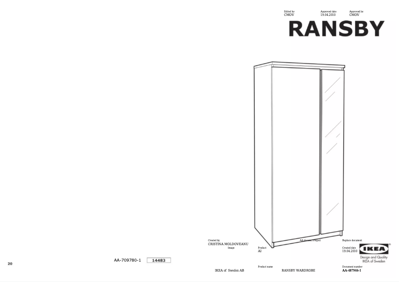 Image de la première page du manuel de l'appareil RANSBY