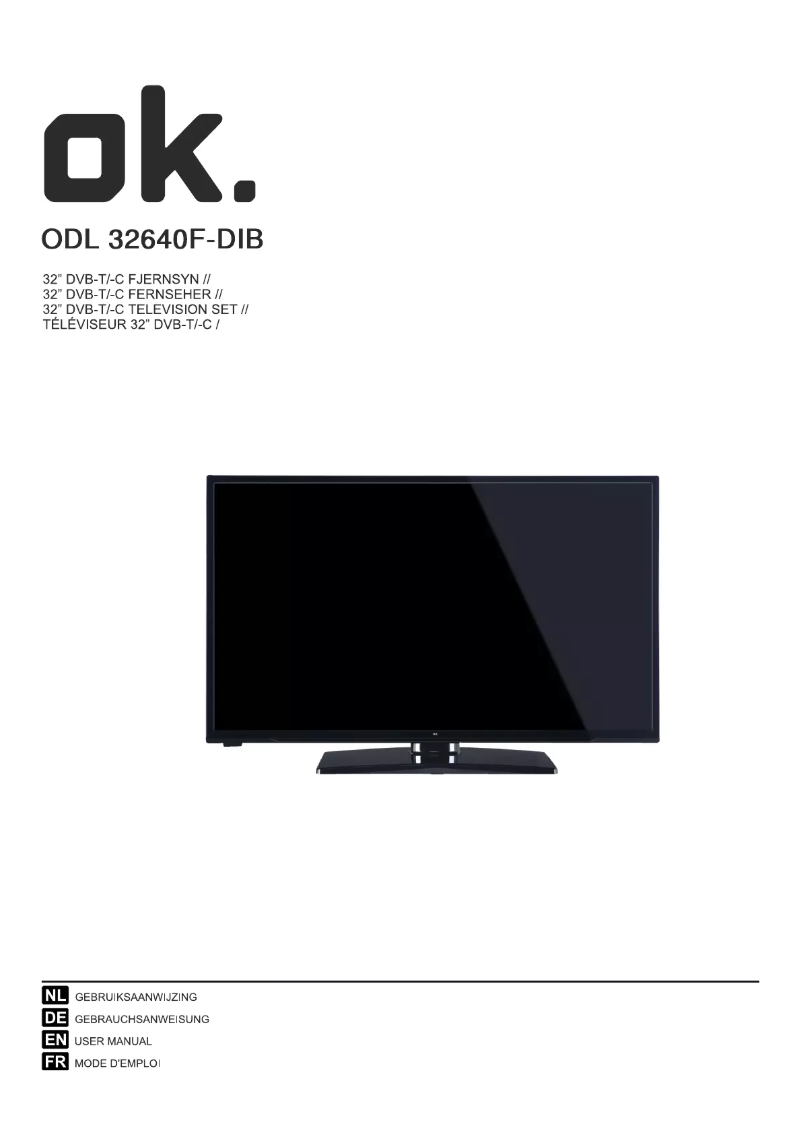 Image de la première page du manuel de l'appareil ODL 32640F-DIB