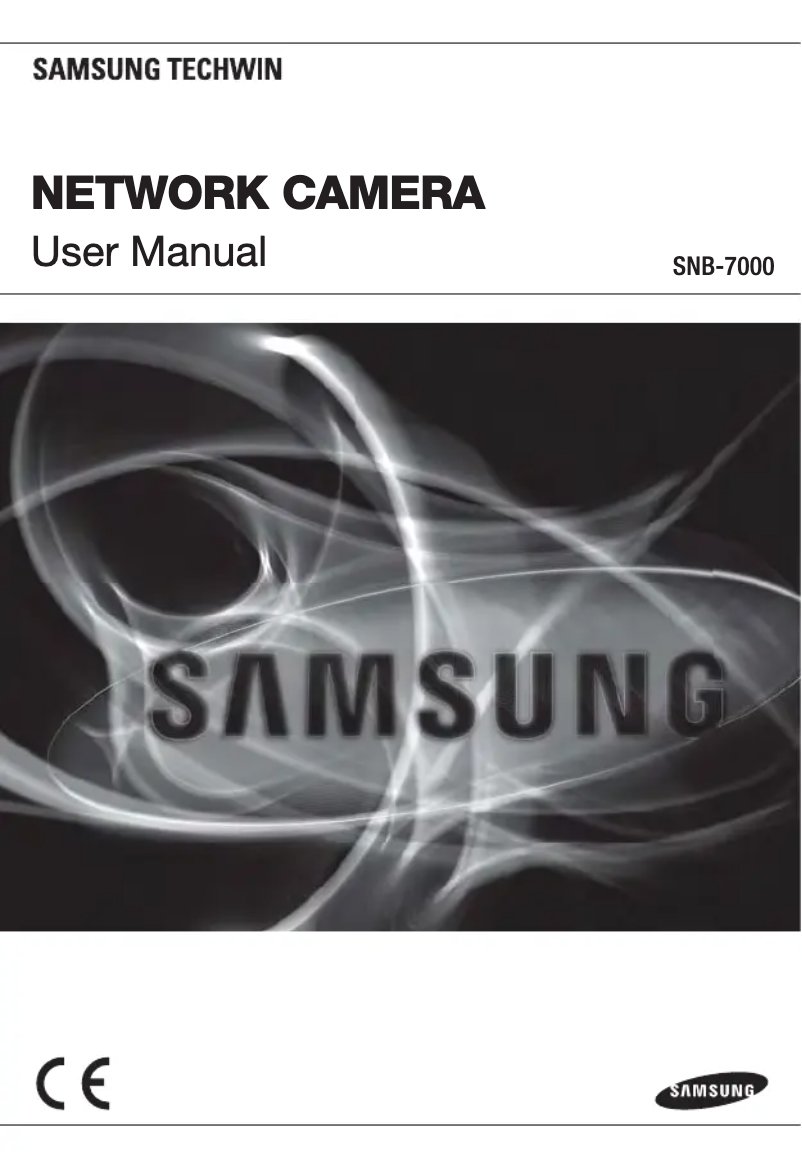 Page 1 de la notice Manuel utilisateur Samsung SNB-7000