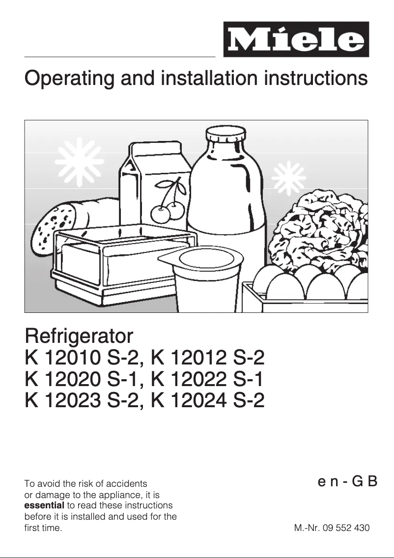 Imagen de la primera página del manual del dispositivo K 12020 S-1