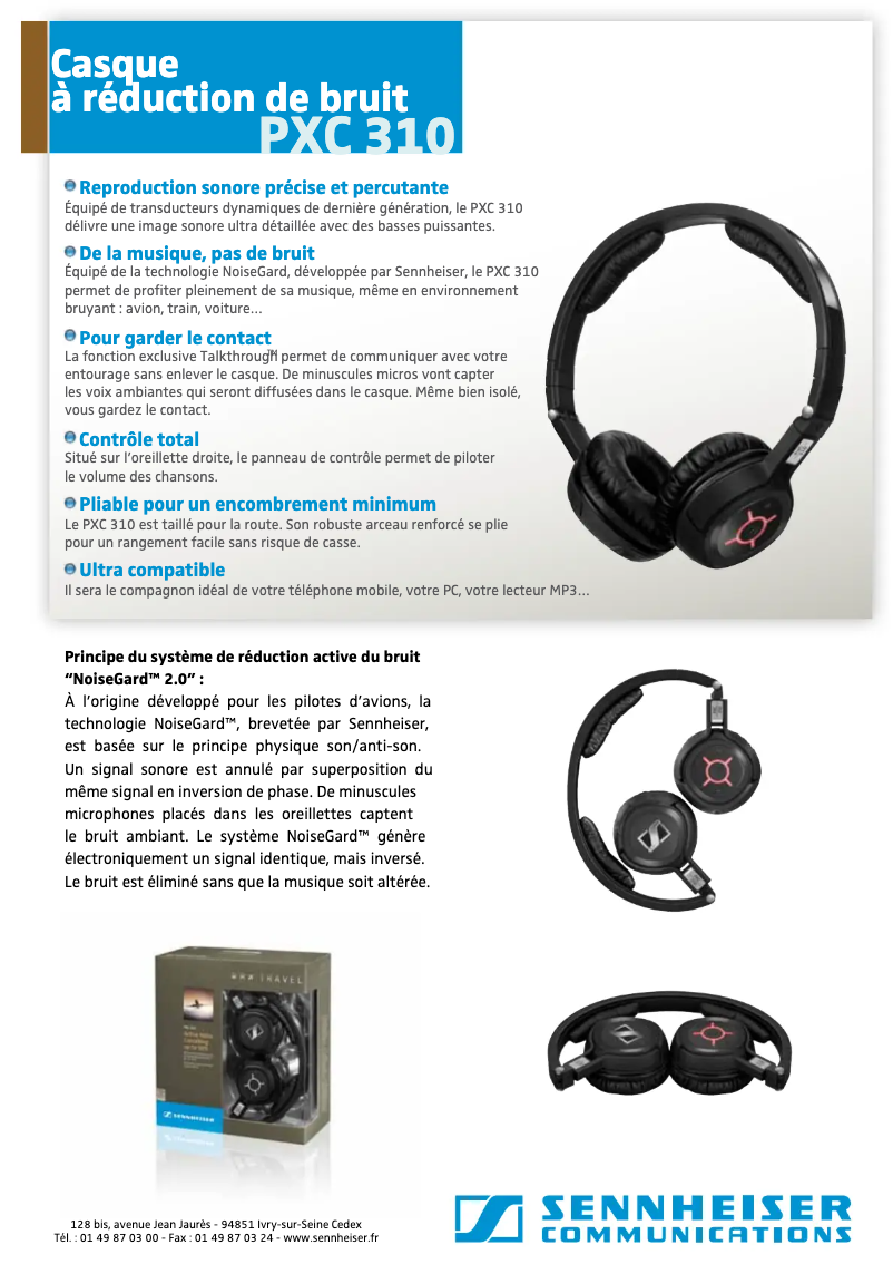 Image de la première page du manuel de l'appareil PXC 550-II Wireless