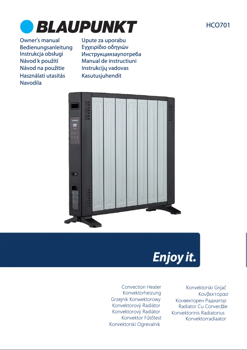 Página 1 del manual Manual de usuario Blaupunkt HCO701