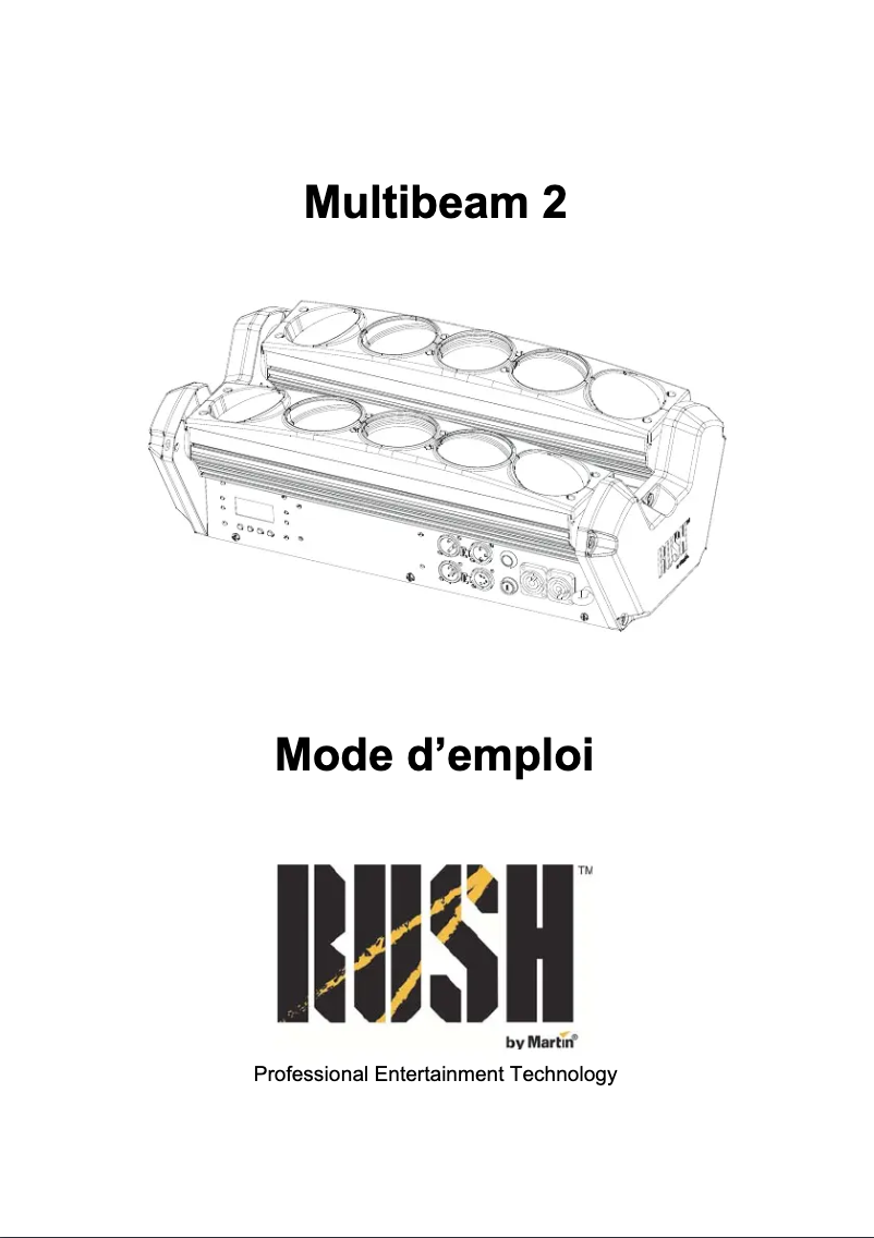 Page n°1 - Manuel utilisateur Martin RUSH Multibeam 2