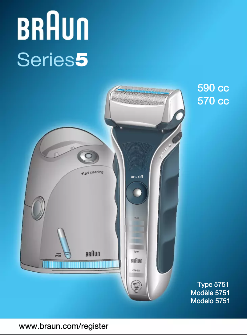 Page 1 de la notice Manuel utilisateur Braun 590cc