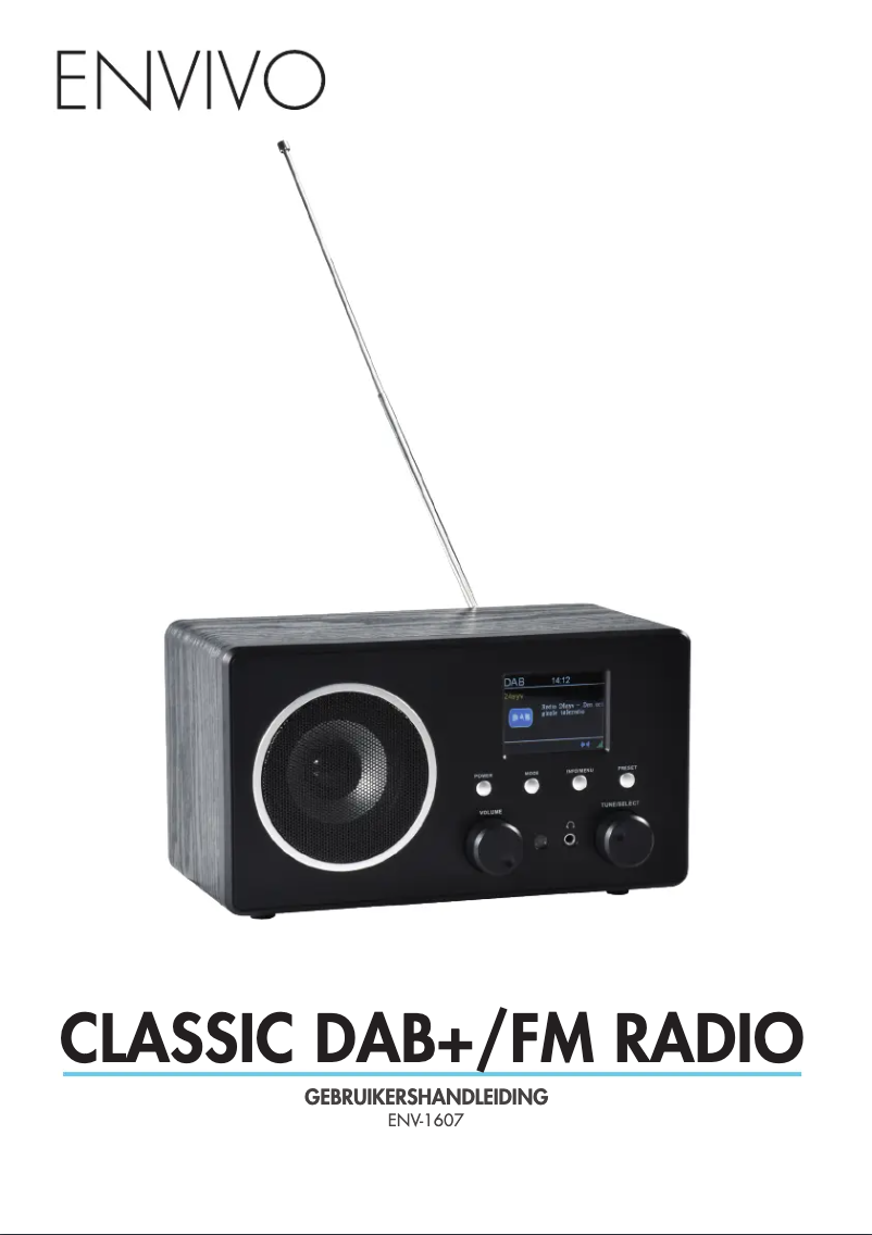 Page 1 de la notice Manuel utilisateur Envivo ENV-1607