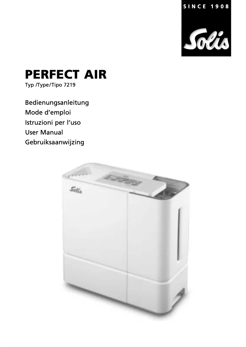 Page n°1 - Manuel utilisateur Solis Perfect Air 7219